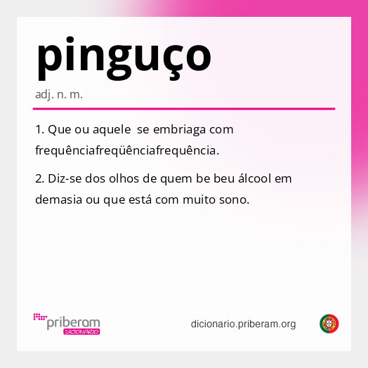 Significado de pinguço