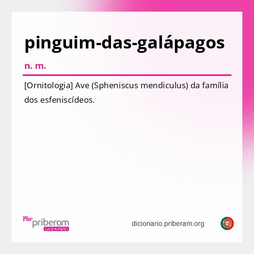 Significado de pinguim-das-galápagos