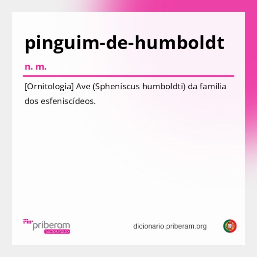 Significado de pinguim-de-humboldt