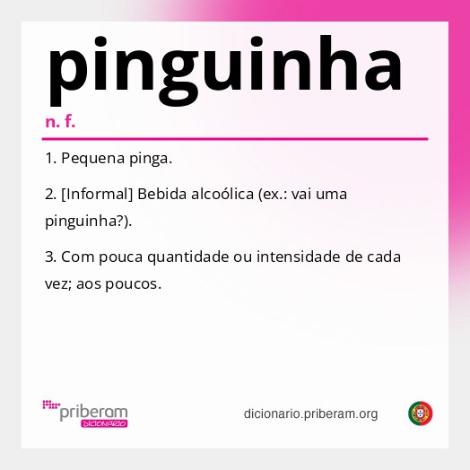 Significado de pinguinha