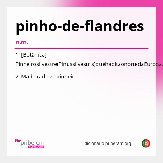 Significado de pinho-de-flandres