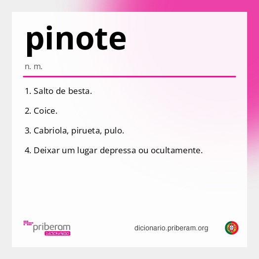 Significado de pinote