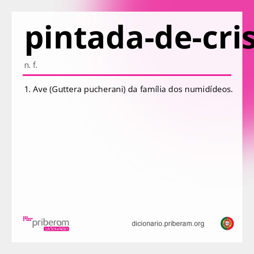 Significado de pintada-de-crista