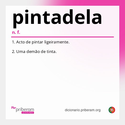 Significado de pintadela