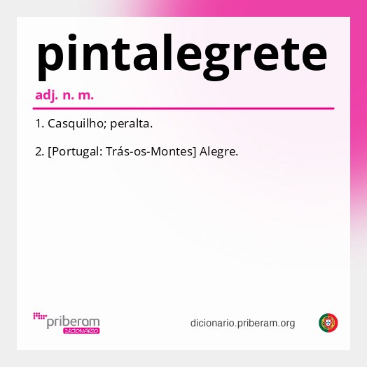 Significado de pintalegrete