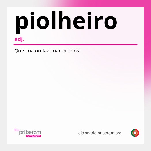 Significado de piolheiro