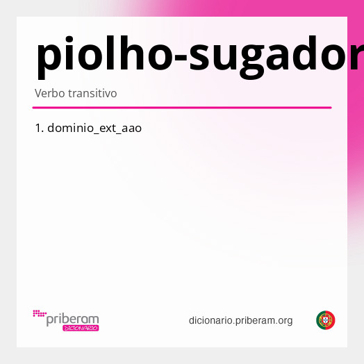 Significado de piolho-sugador