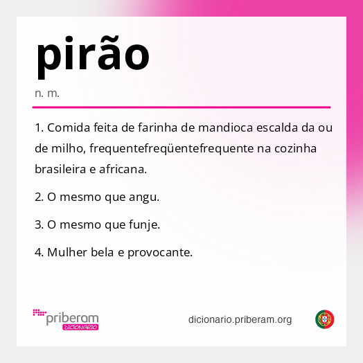 Significado de pirão