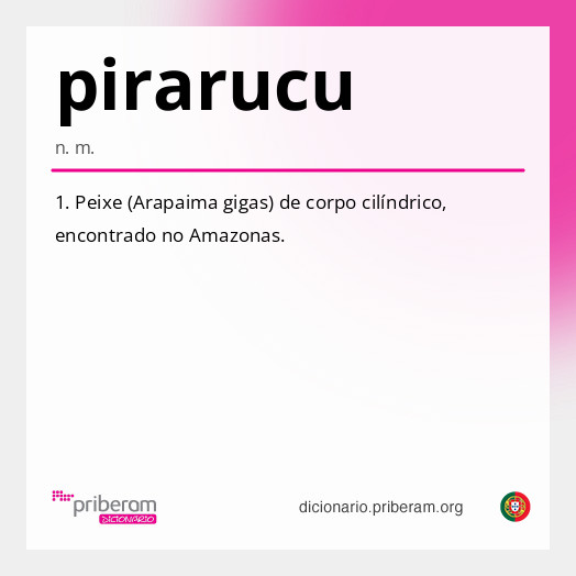 Significado de pirarucu