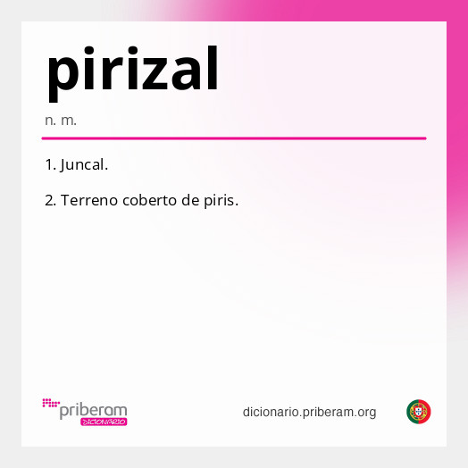 Significado de pirizal