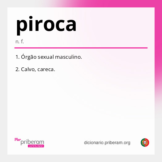 Significado de piroca