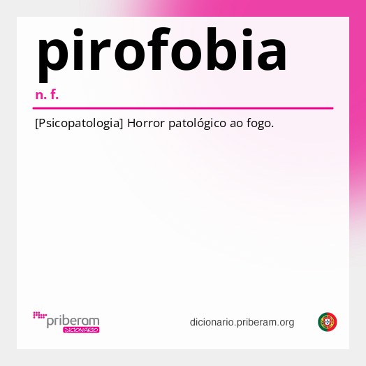 Significado de pirofobia