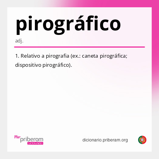 Significado de pirográfico