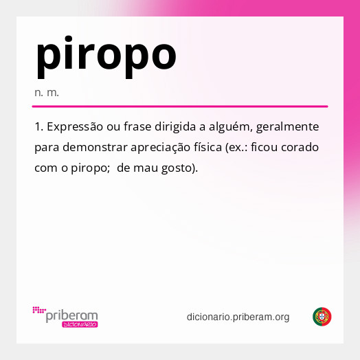 Significado de piropo