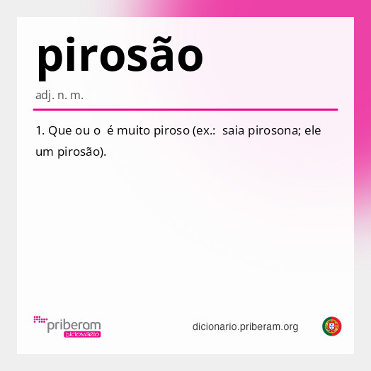 Significado de pirosão