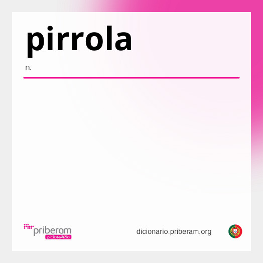 Significado de pirrola