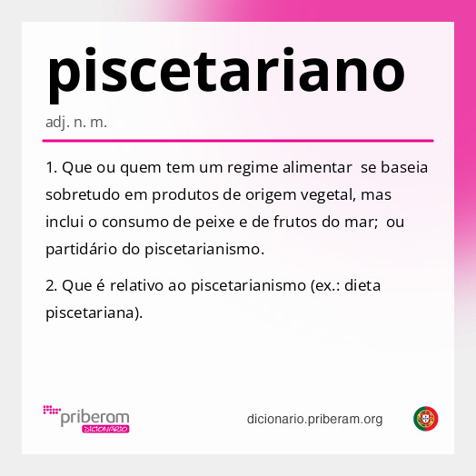 Significado de piscetariano