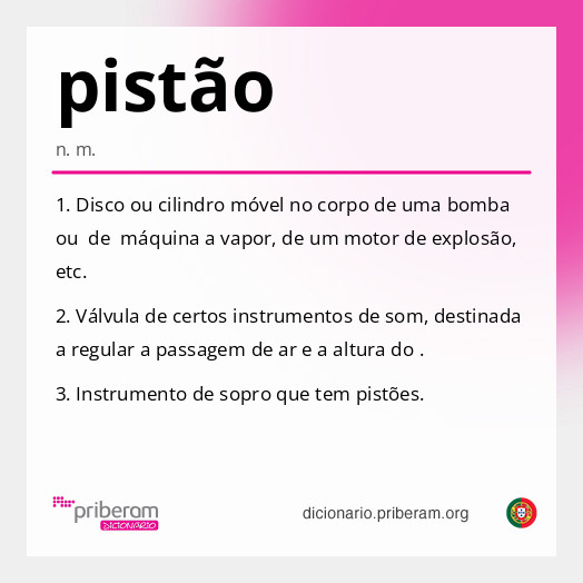 Significado de pistão