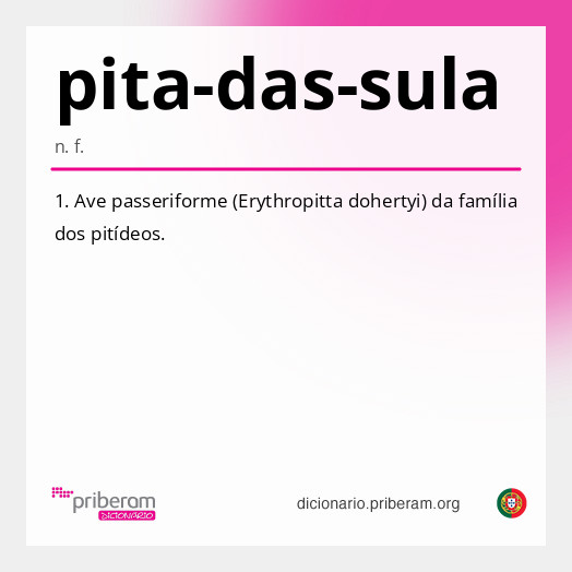 Significado de pita-das-sula