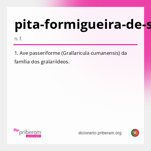 Significado de pita-formigueira-de-sucre