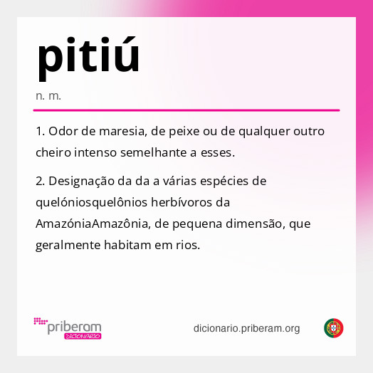 Significado de pitiú