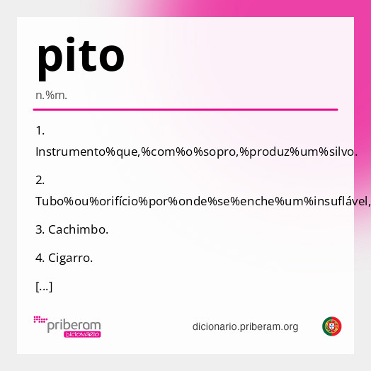 Significado de pito