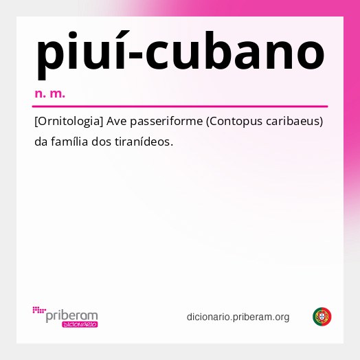 Significado de piuí-cubano