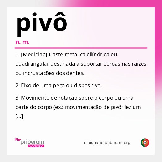 Significado de pivô