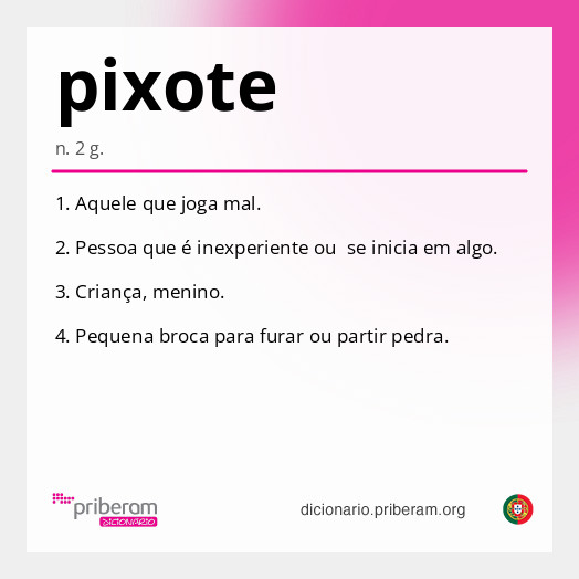 Significado de pixote