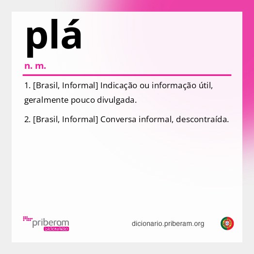 Significado de plá
