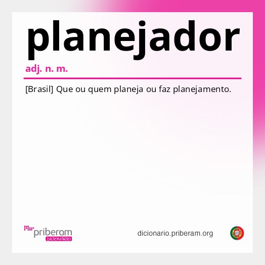 Significado de planejador