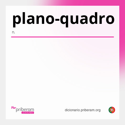 Significado de plano-quadro