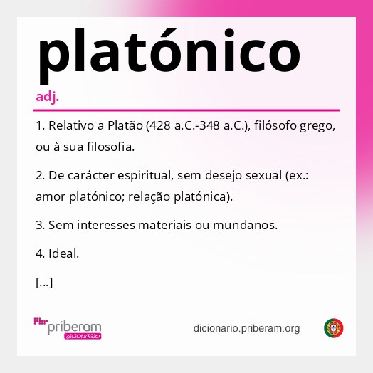 Significado de platónico