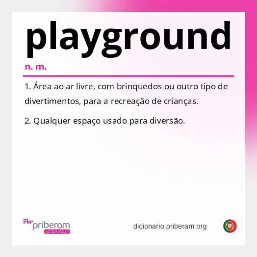 Significado de playground