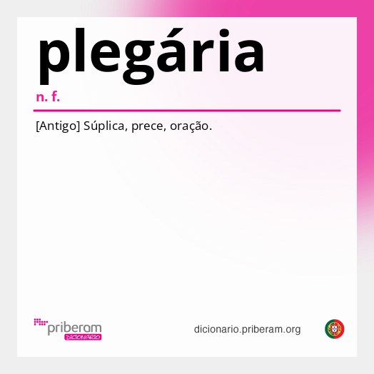 Significado de plegária