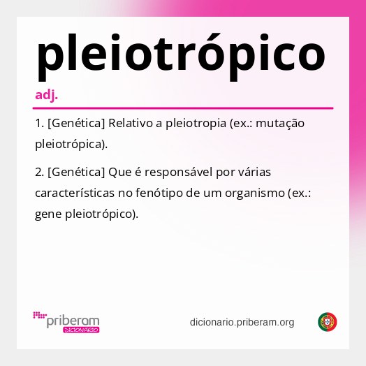 Significado de pleiotrópico