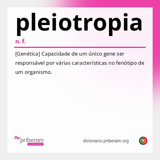 Significado de pleiotropia