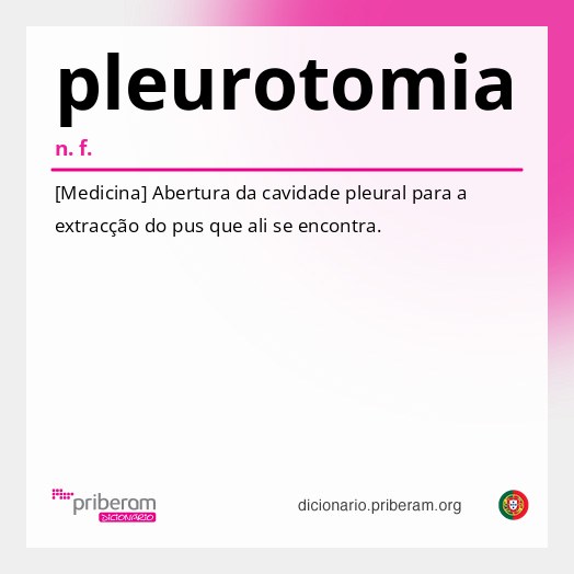 Significado de pleurotomia