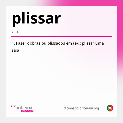 Significado de plissar