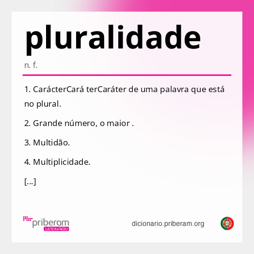 Significado de pluralidade