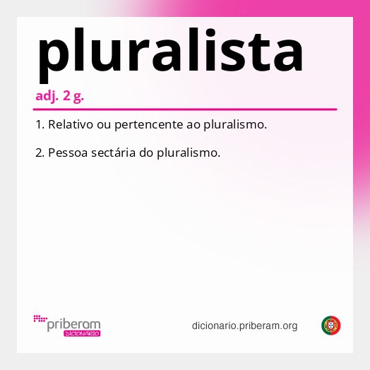 Significado de pluralista