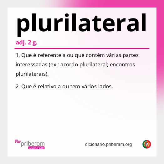 Significado de plurilateral