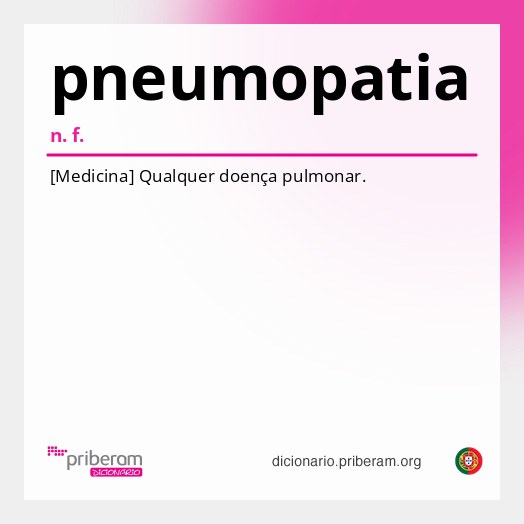 Significado de pneumopatia