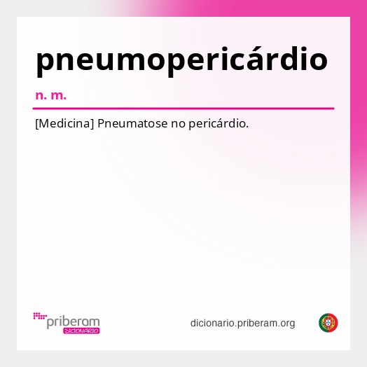 Significado de pneumopericárdio