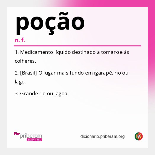 Significado de poção