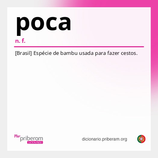 Significado de poca