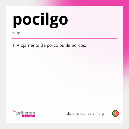Significado de pocilgo