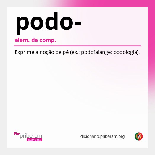 Significado de podo-