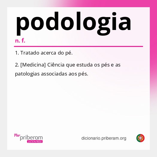 Significado de podologia