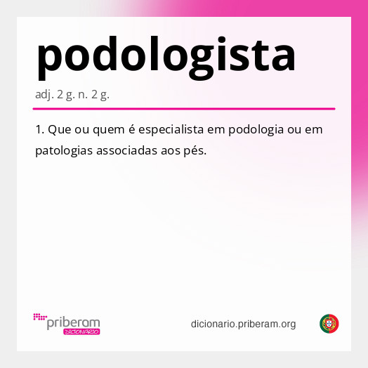 Significado de podologista
